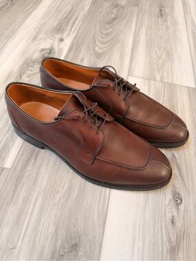 Allen Edmonds Hancock Brown Leather Derby Dress Shoes Men’s Size 11D Made USA